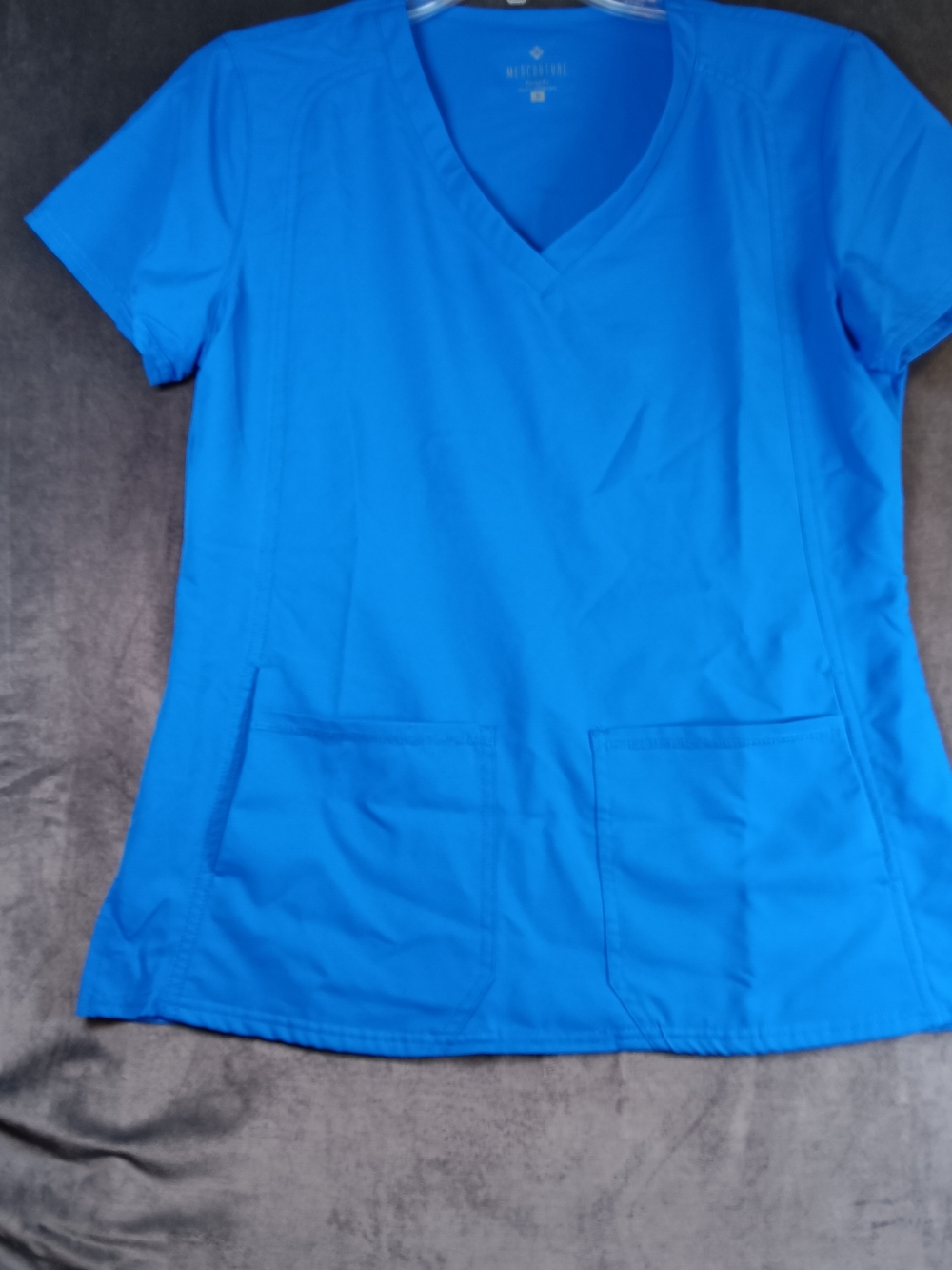 Med Couture Royal Blue Professional Scrub Top
